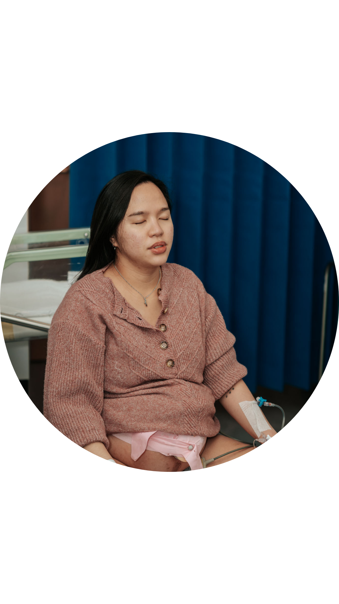 Mother laboring on yoga birth ball during childbirth Netherlands birth photography Ka Monge