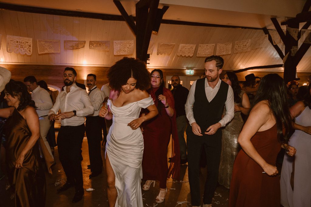 Guests dancing to Mexican and Dutch music, Mexican-Dutch wedding in the Netherlands